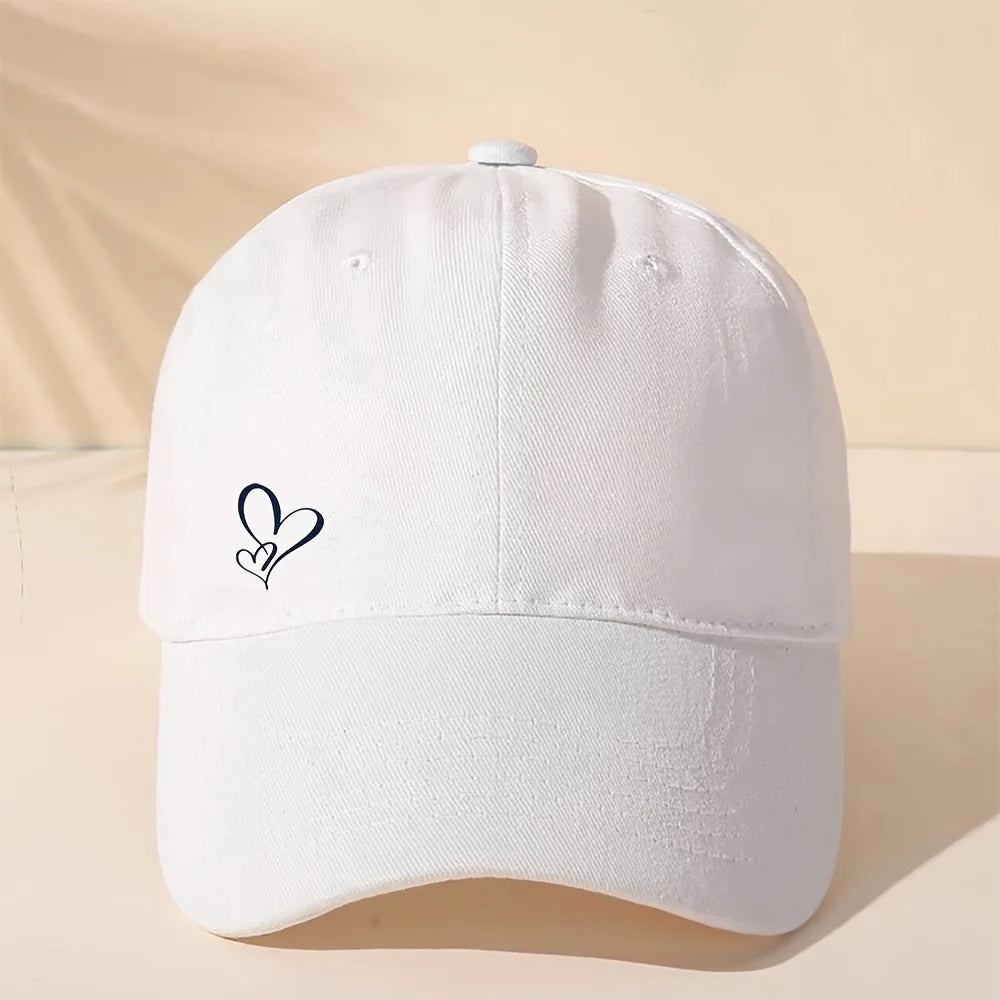 Love Themed Printed Adjustable Fashion Baseball Cap