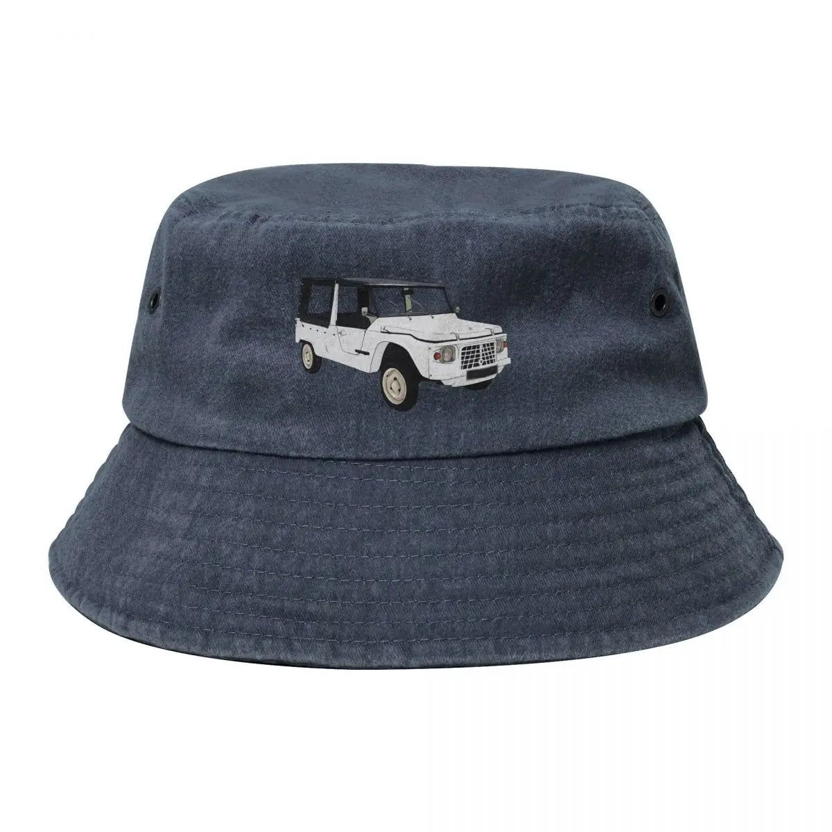White Mehari 74 Luxury Streetwear Bucket Hat