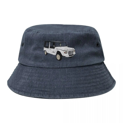 White Mehari 74 Luxury Streetwear Bucket Hat