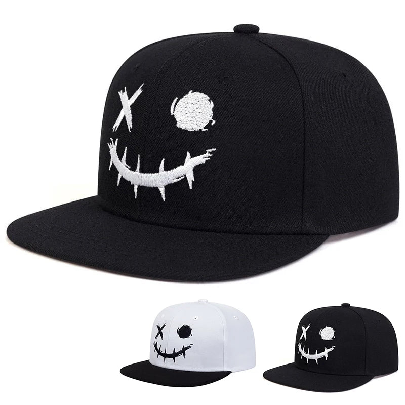 XO Smiling Face Hip Hop Snapback Cap