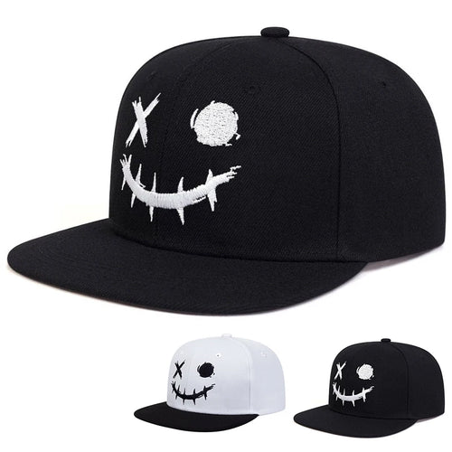 XO Smiling Face Hip Hop Snapback Cap
