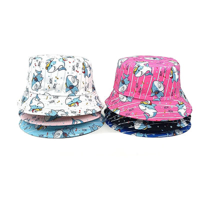 Cute Shark Cartoon Kids Bucket Hat