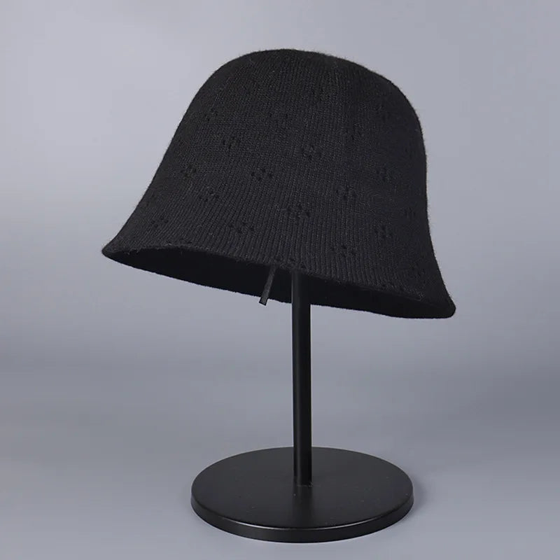 Autumn New Hollow Floral Bucket Hat