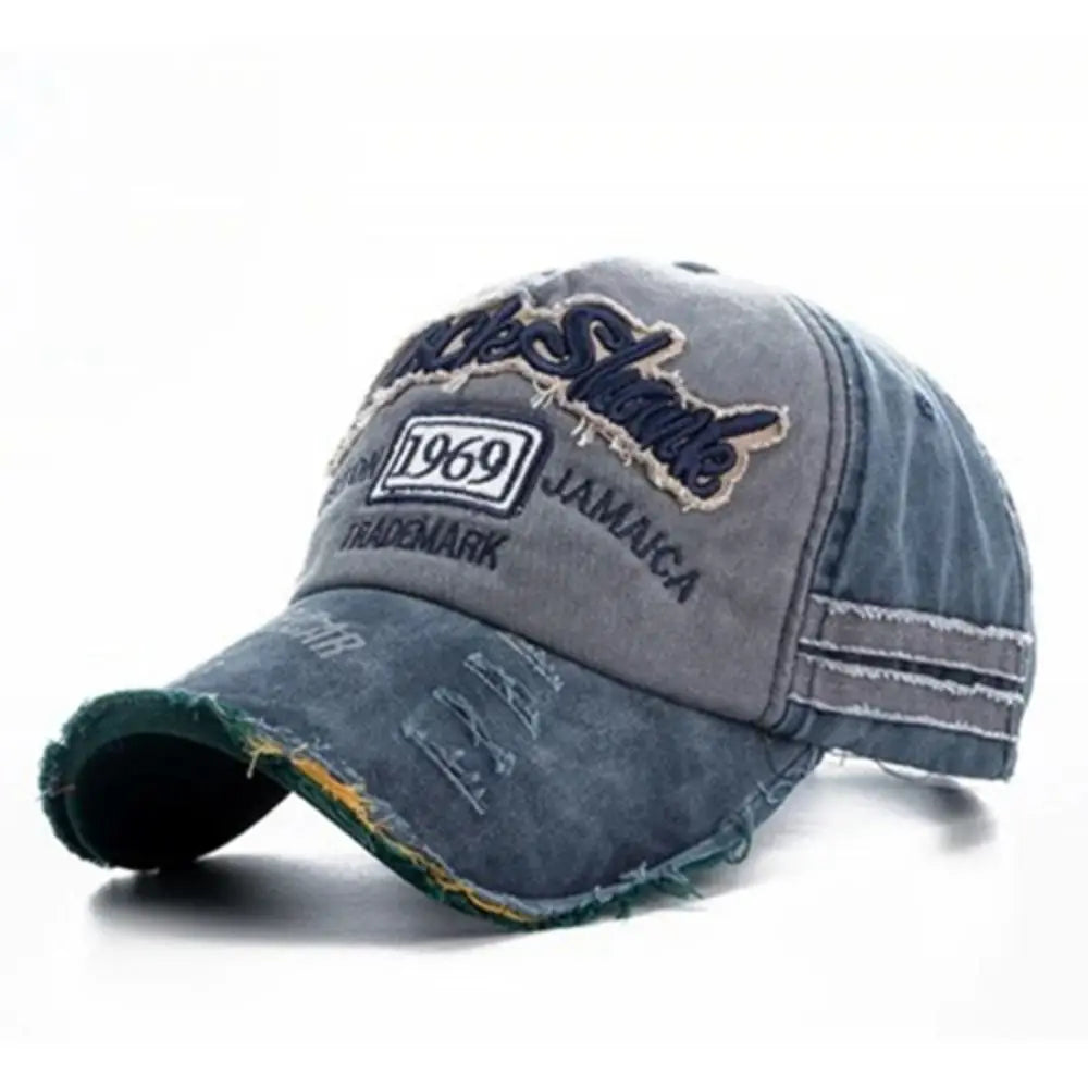 Vintage 1969 Letter Denim Baseball Cap
