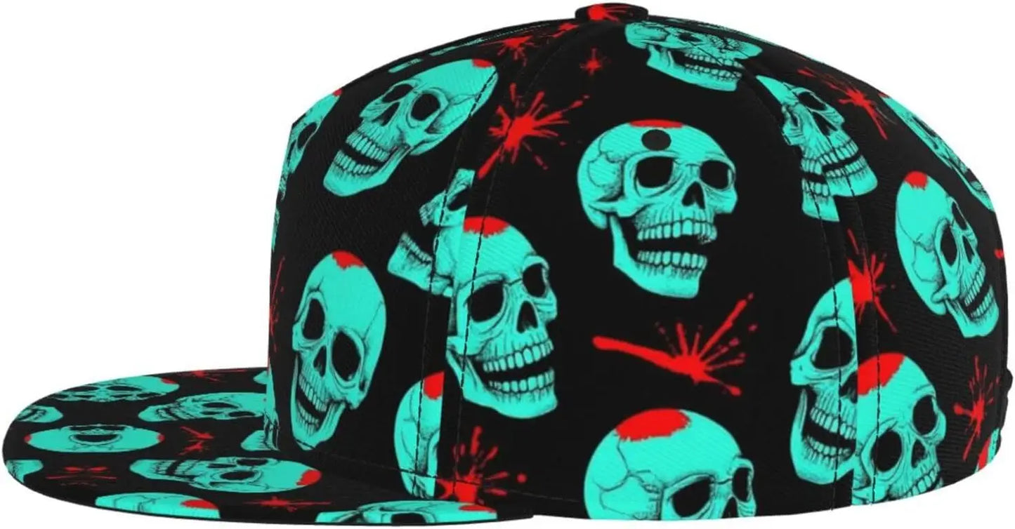Blood Skull Horror Halloween Baseball Cap