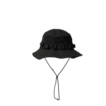 Unisex Four Seasons Cotton Bucket Hat with Pocket