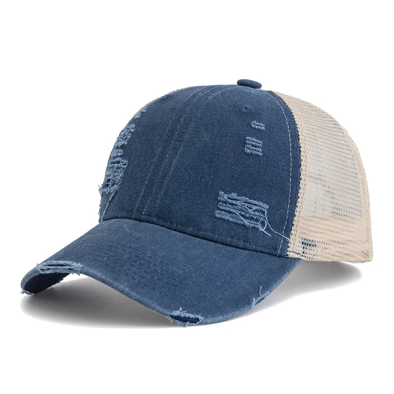 Unisex Washed Cotton Trucker Cap