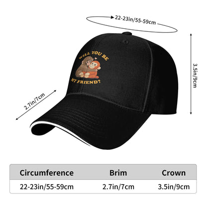 Baby Monkey Punch Friend Kpop Streetwear Baseball Cap