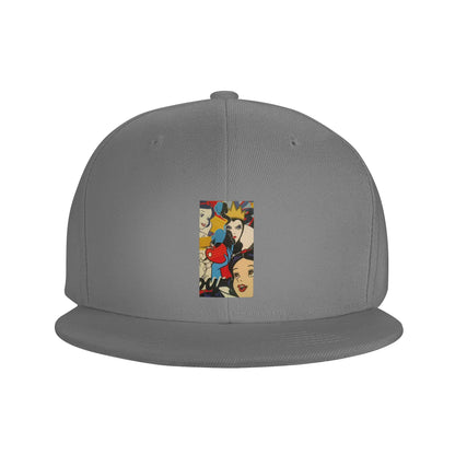 Cartoon Snow White Villains Graphic Streetwear Snapback Cap