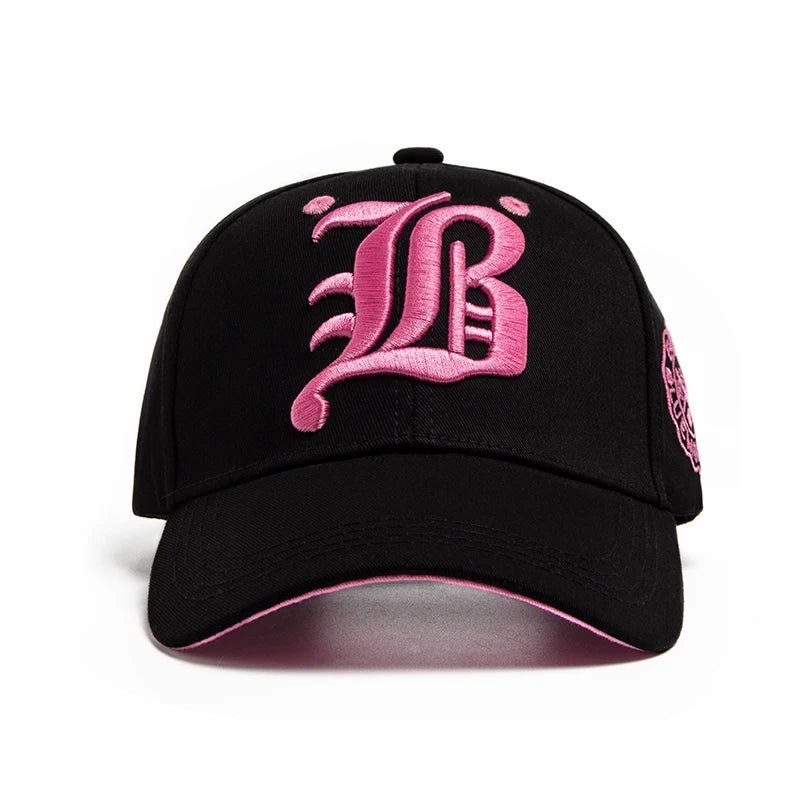 Unisex Letter Embroidered Cotton Baseball Cap