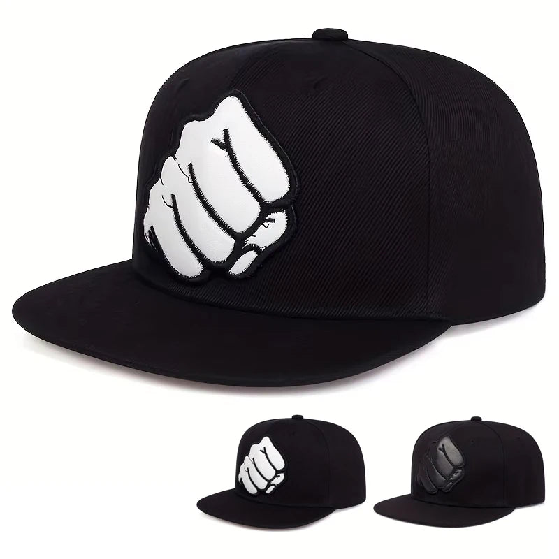 Fist Leather Label Hip Hop Snapback Cap