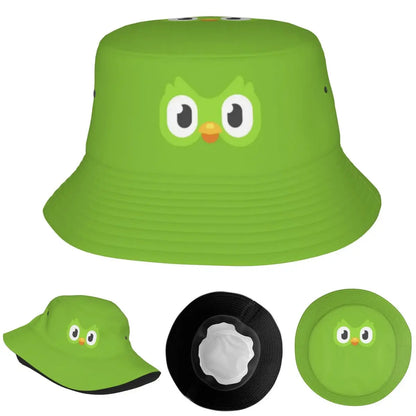 Duolingo Owl Duo Kids Summer Reversible Bucket Hat