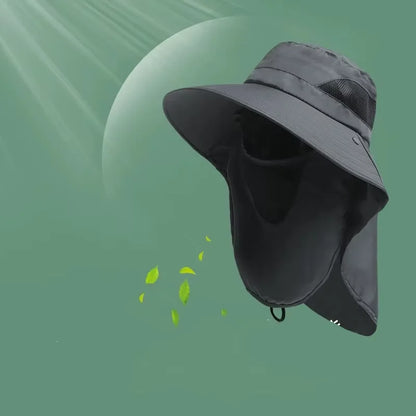 Outdoor UV Protection Neck Flap Bucket Hat