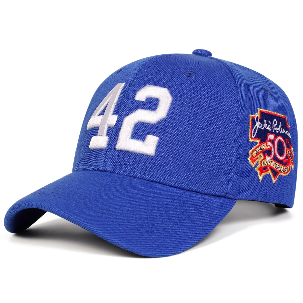 Unisex 42 Letter Embroidery Casual Outdoor Baseball Cap