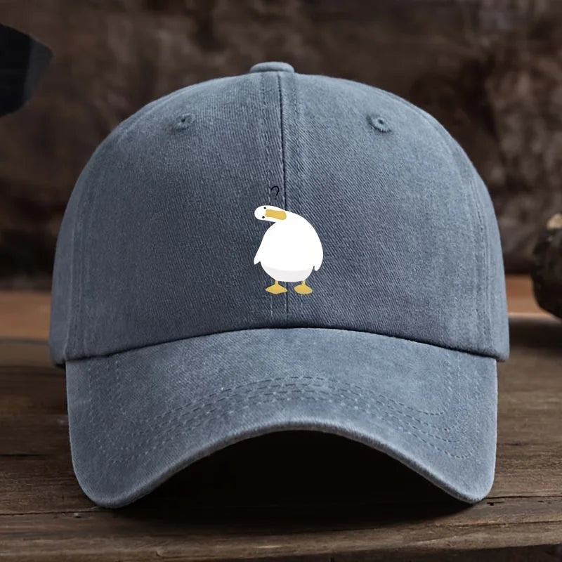 Cute Duck Print Adjustable Breathable Baseball Cap
