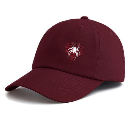 Minimalist Spider Print Retro Baseball Cap