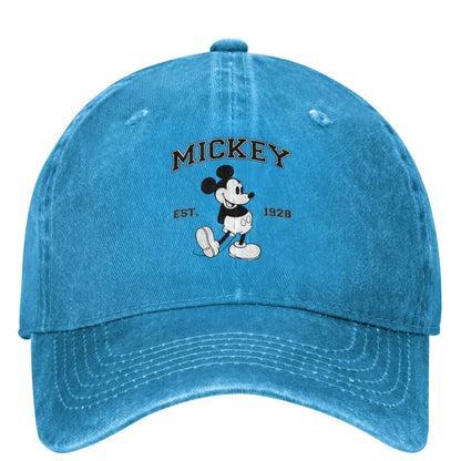 Mickey Mouse Est 1928 Designer Snapback Baseball Cap