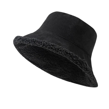 Women's Double-Sided Lamb Plush Bucket Hat
