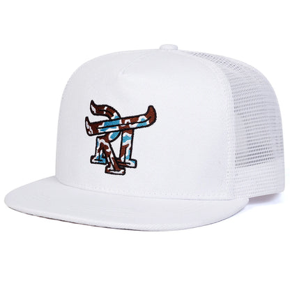 Unisex RT Letter Embroidery Hip-hop Net Hats