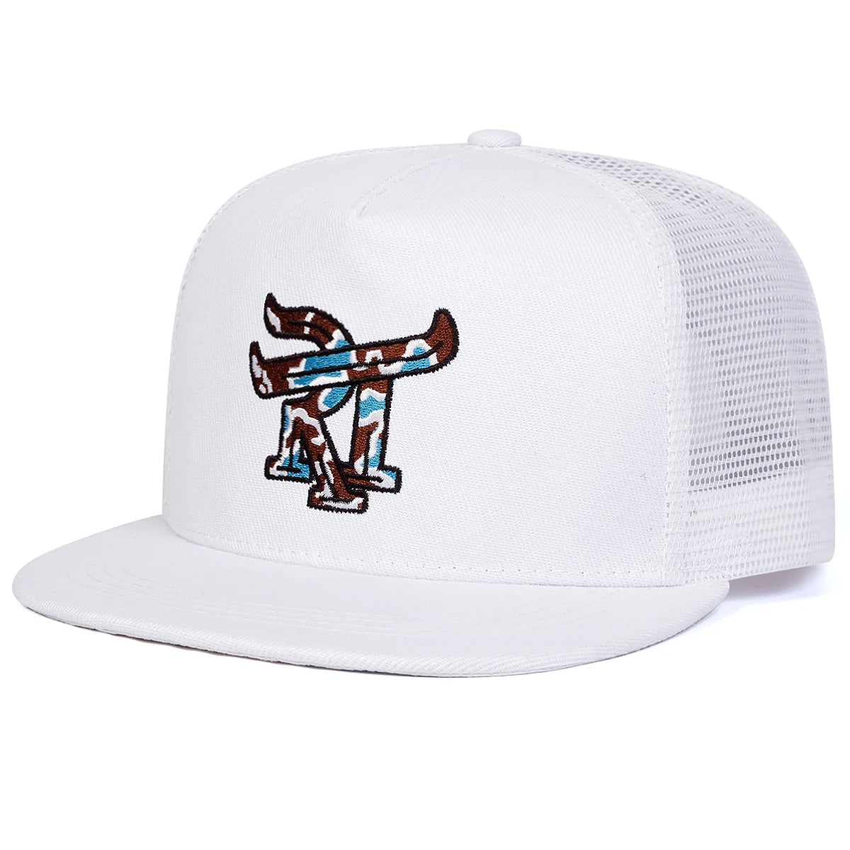 Unisex RT Letter Embroidery Hip-hop Net Hats