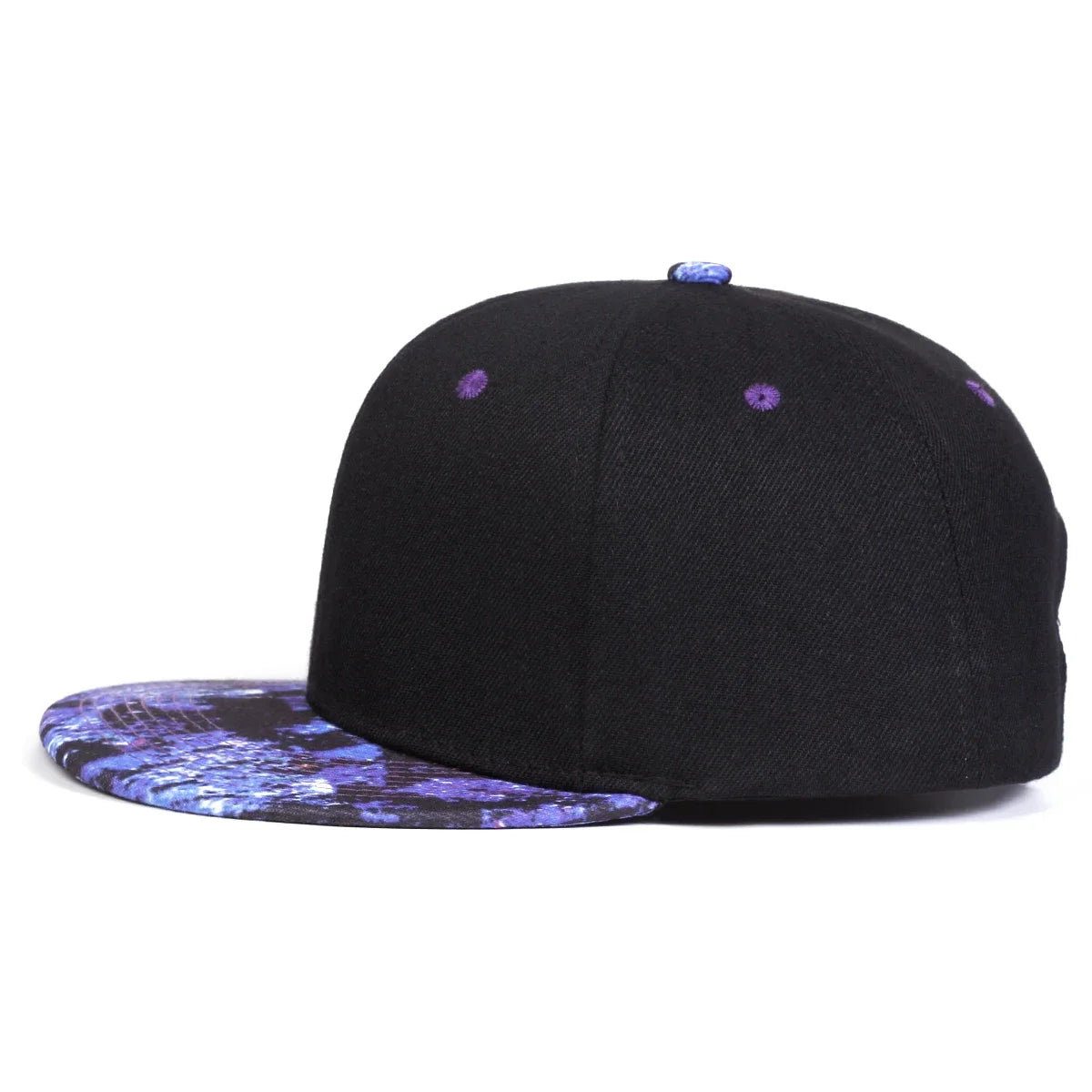 Unisex Purple Starry Sky Printing Baseball Caps