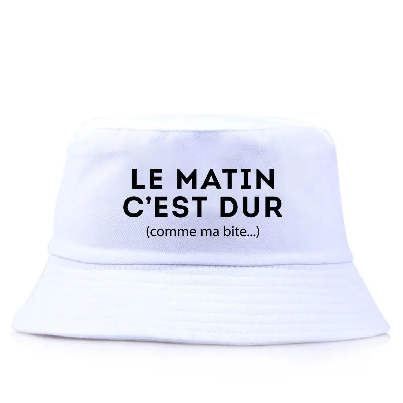 Reversible Funny Streetwear Bob Le Matin Bucket Hat
