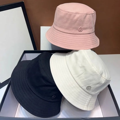 Japanese Luxury Letter M Sun Bucket Hat