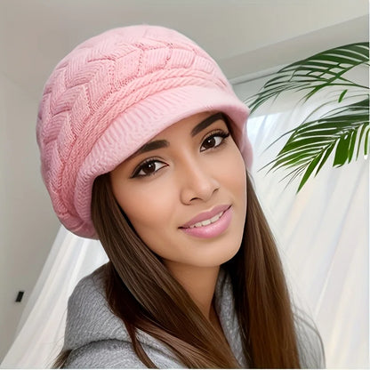 Retro Winter Knitted Sports Baseball Cap