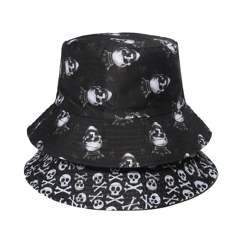 Ghost Head Hole Fisherman Hat