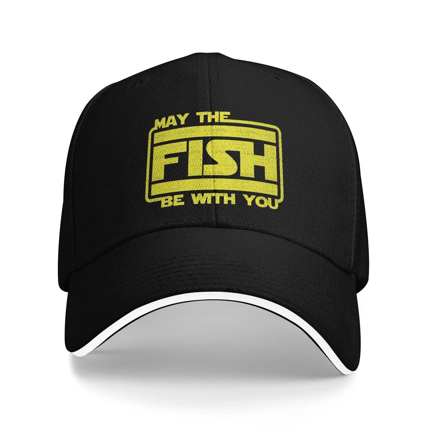 May The Fish Be With You Fishing Baseball Cap