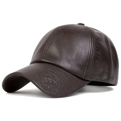 PU Leather 1994 Embossed Baseball Cap