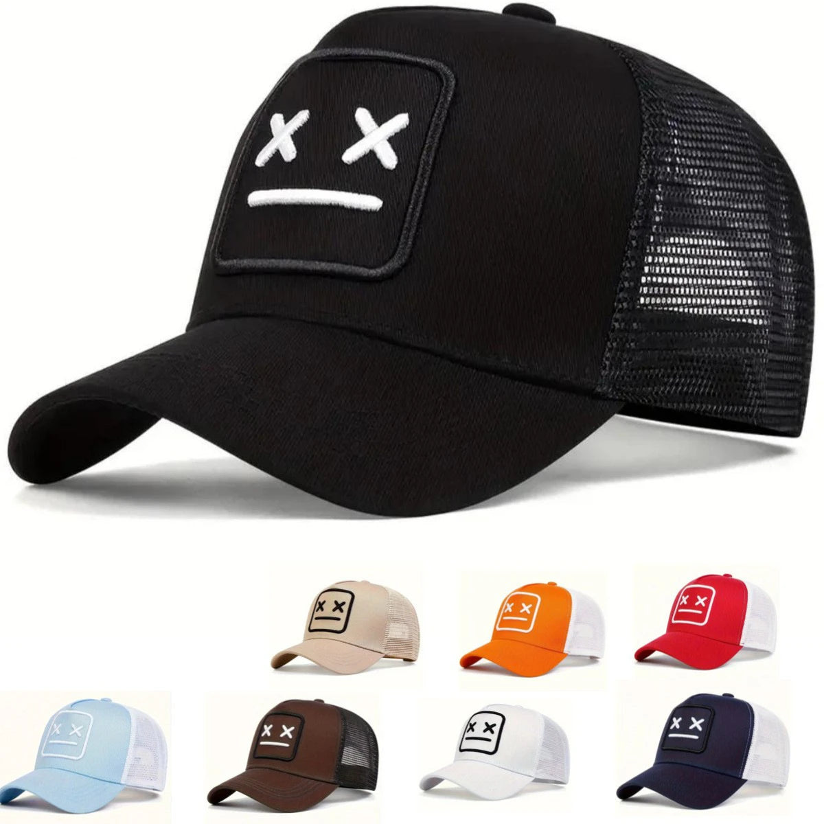 XX Embroidery Mesh Hip Hop Baseball Cap