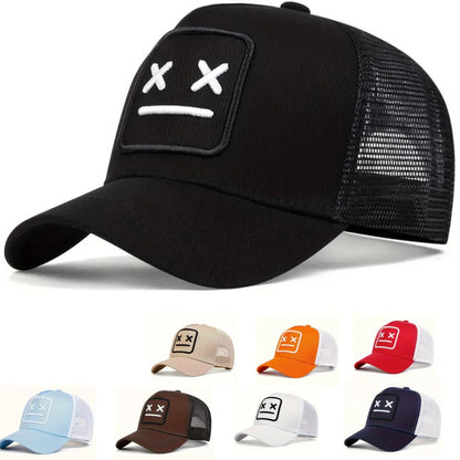 XX Embroidery Mesh Hip Hop Baseball Cap