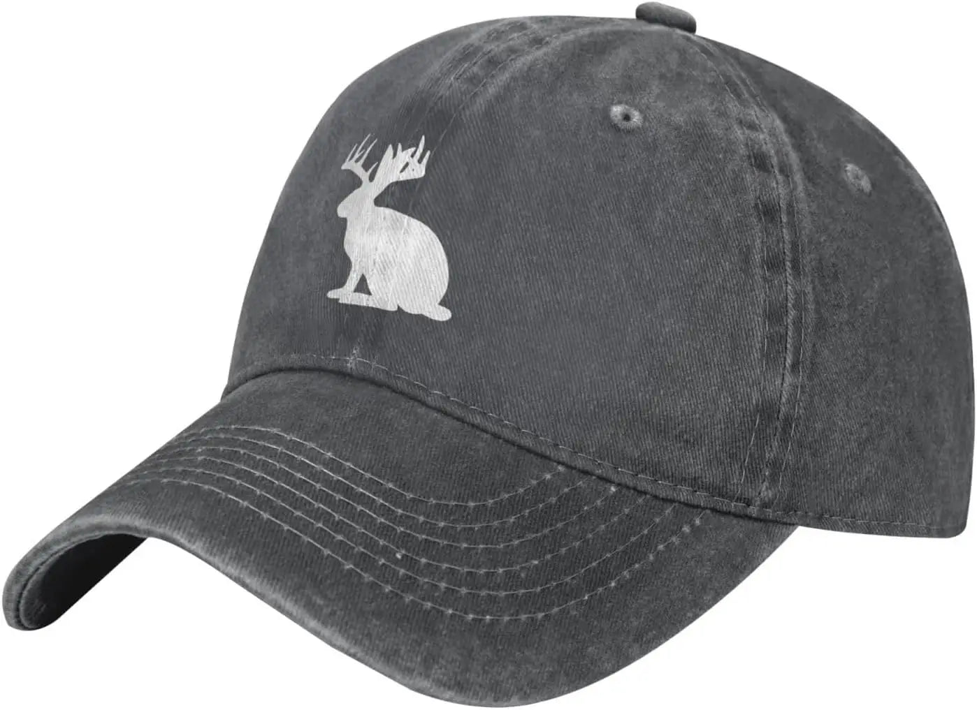 Casual Cotton Jackalope Rabbit Head Baseball Cap