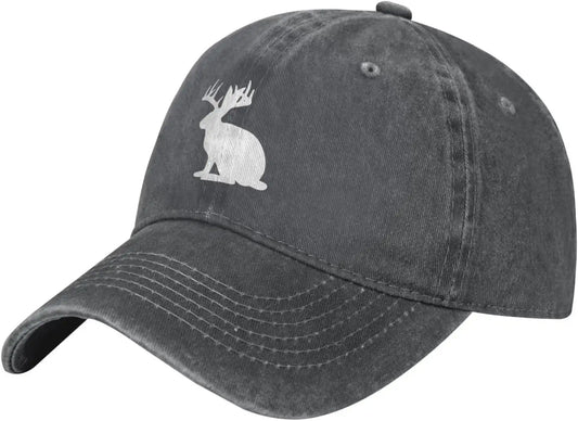 Casual Cotton Jackalope Rabbit Head Baseball Cap