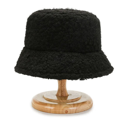 Lambswool Teddy Fleece Winter Bucket Hat