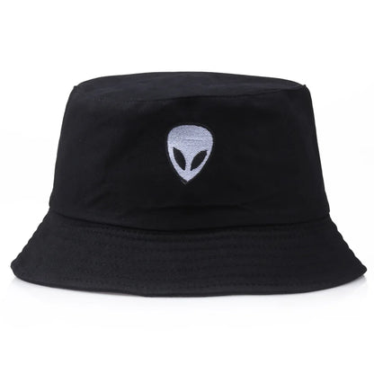 Unisex Embroidered Alien Bucket Hat