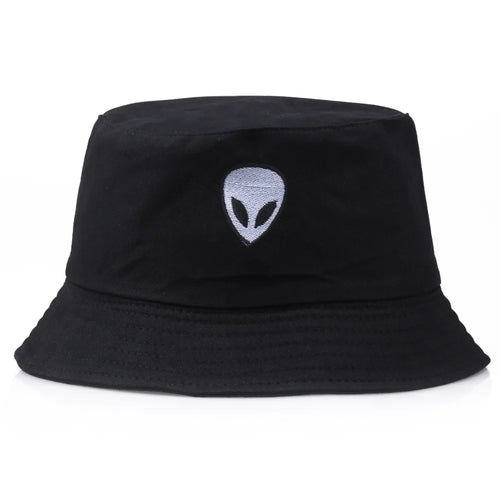 Unisex Embroidered Alien Bucket Hat
