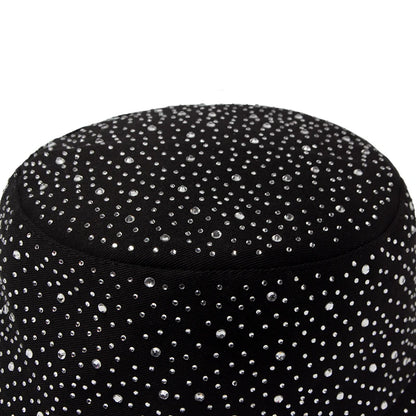 Y2K Rhinestone Cotton Bucket Hat