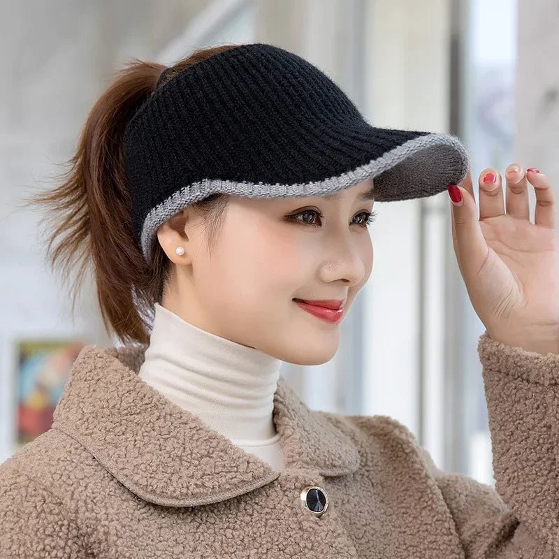 Knitted Empty Top Breathable Baseball Cap