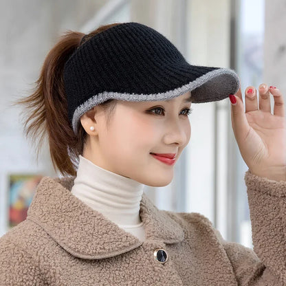 Knitted Empty Top Breathable Baseball Cap