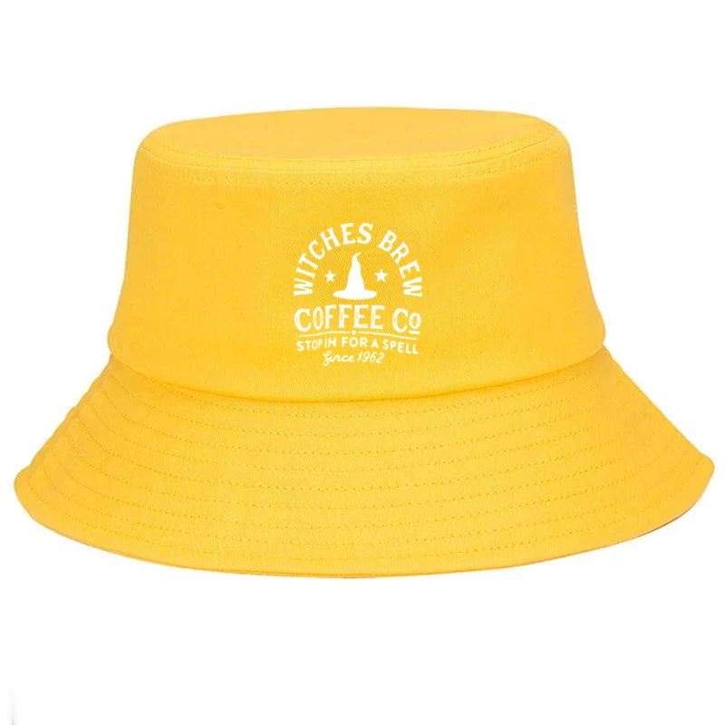 Customize Witches Brew Cotton Halloween Festival Streetwear Bucket Hat