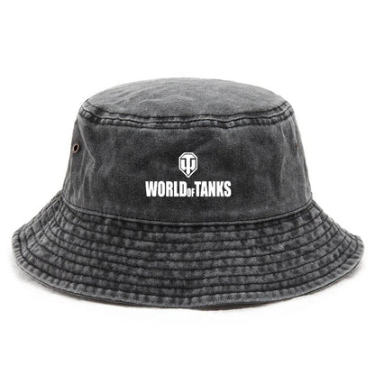 Vintage Washed Cotton Combat Style Bucket Hat