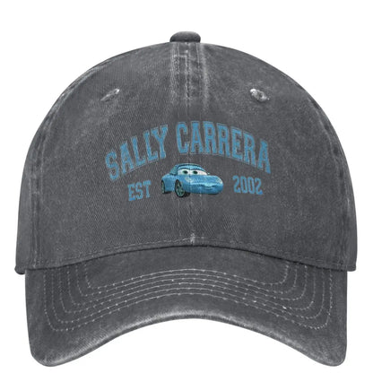 Sally Carrera Lightning McQueen Washed Blue Baseball Cap