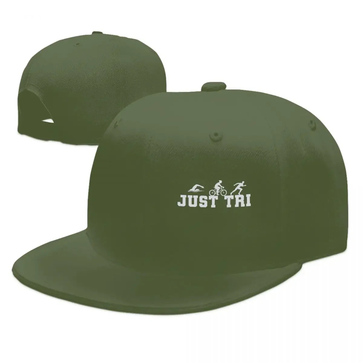 Triathlon Silhouette Sports Adjustable Snapback Cap