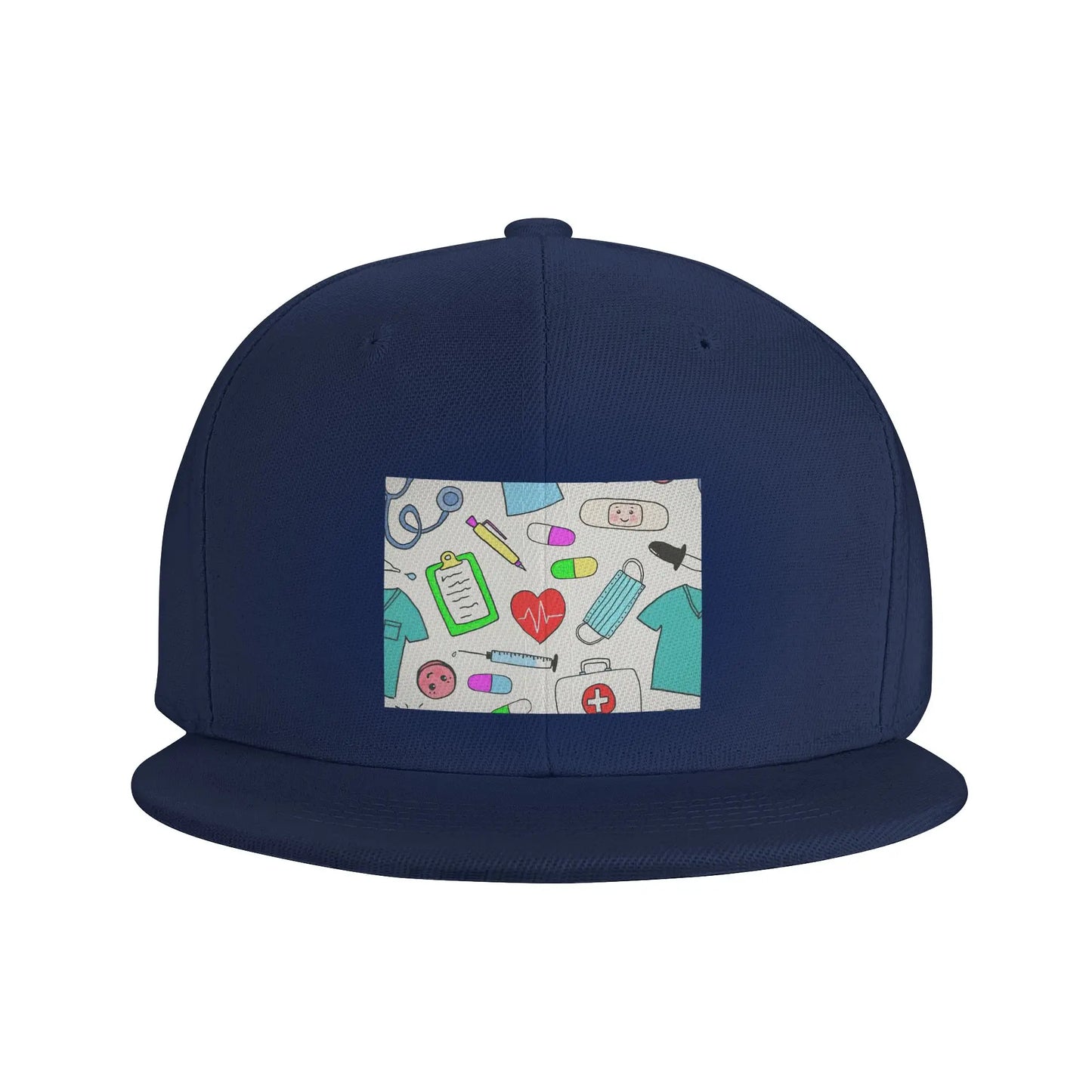 Colorful Nursing Pattern Casual Outdoor Snapback Cap