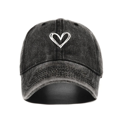 Print Minimalist Retro Washed Baseball Cap
