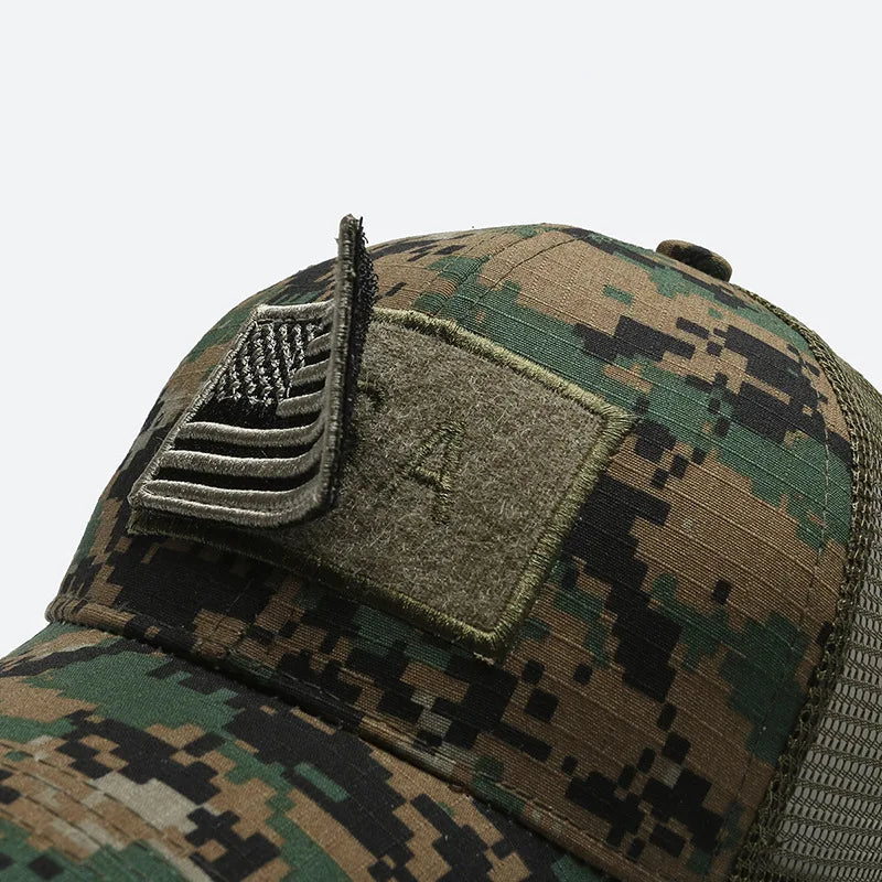 American Flag Camouflage Tactical Baseball Cap