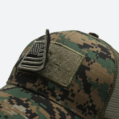 American Flag Camouflage Tactical Baseball Cap