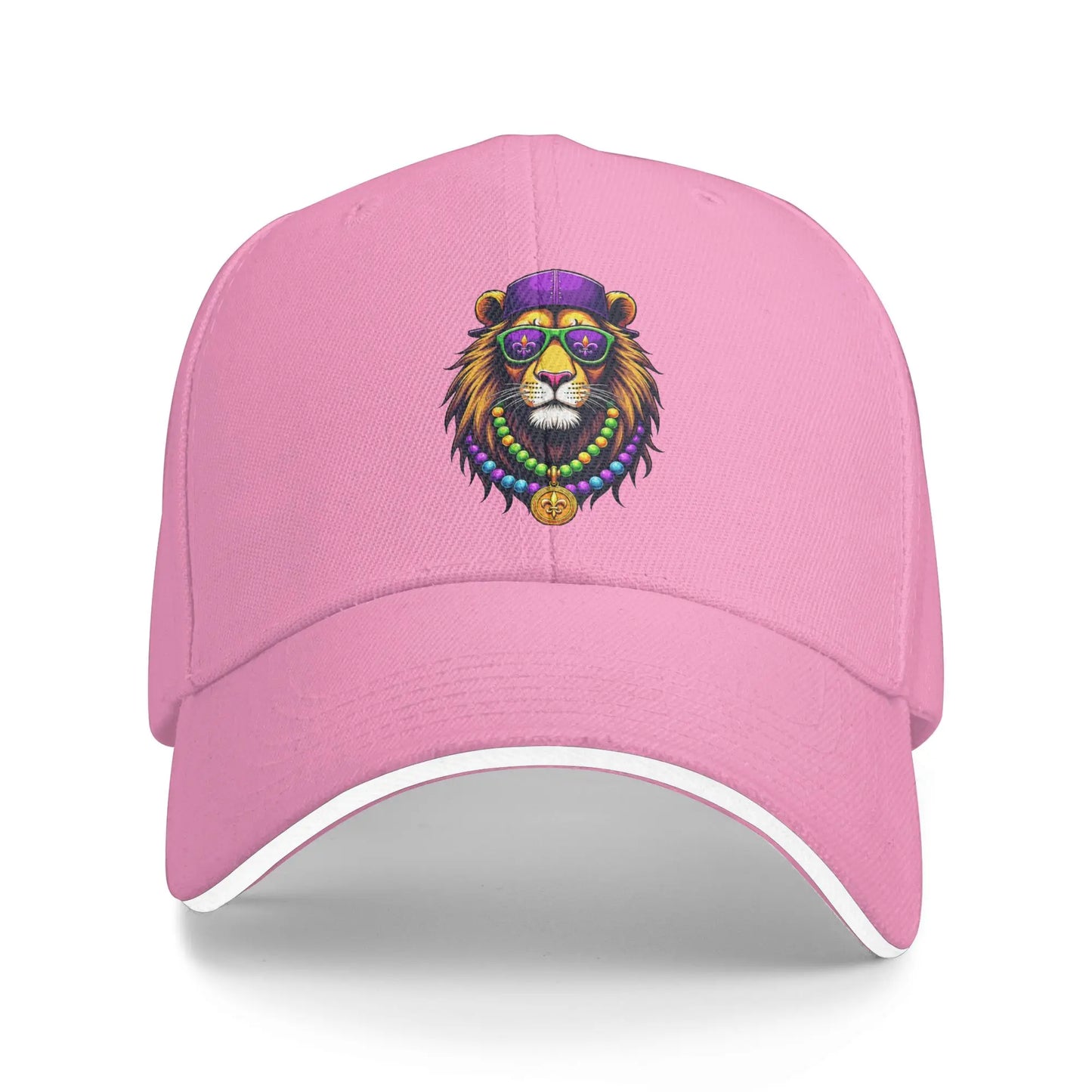 Mardigator Mardi Gras Lion Costume Baseball Cap